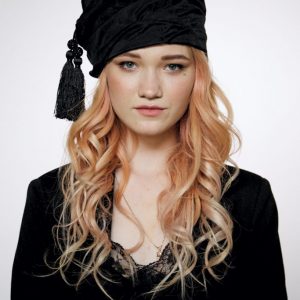 Summer Black turban hat hijab with tassels