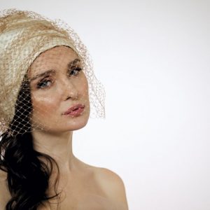Turban hat hijab with net and Pearls